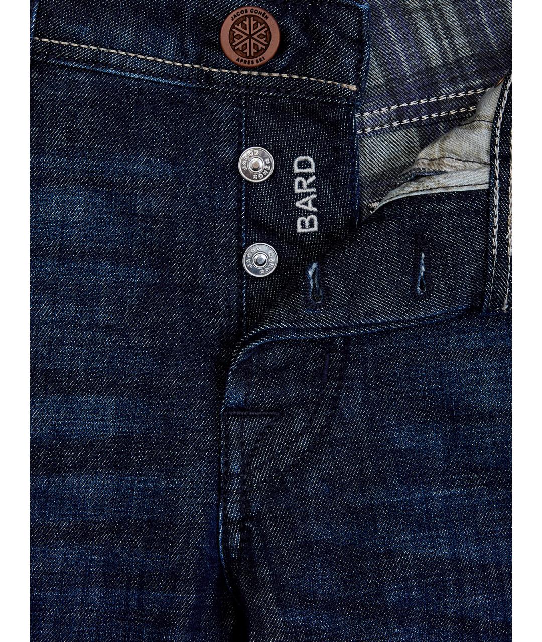 JACOB COHEN Синие хлопковые прямые джинсы, фото 6