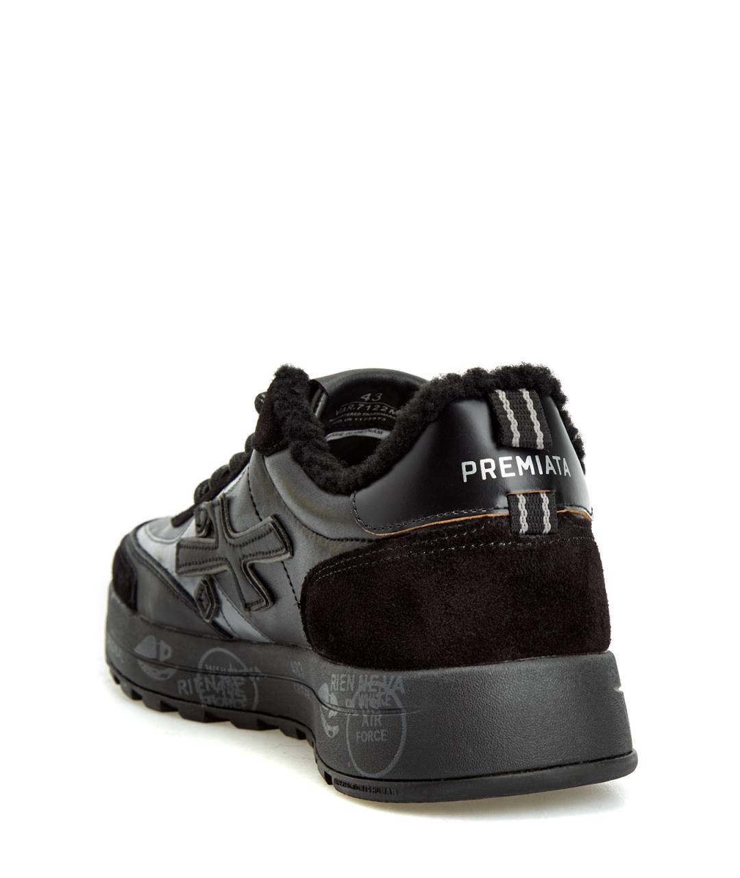 PREMIATA Серые текстильные низкие кроссовки / кеды, фото 4