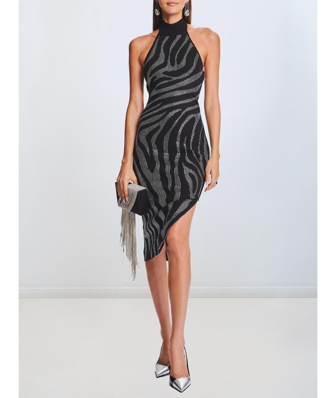 Retrofete Черное хлопковое вечернее платье, фото 2