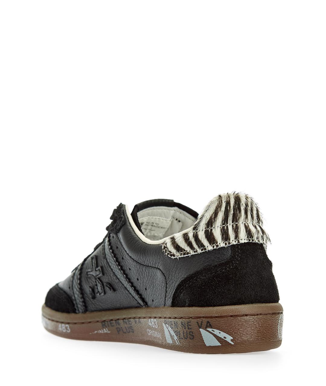 PREMIATA Черные кожаные кеды, фото 4