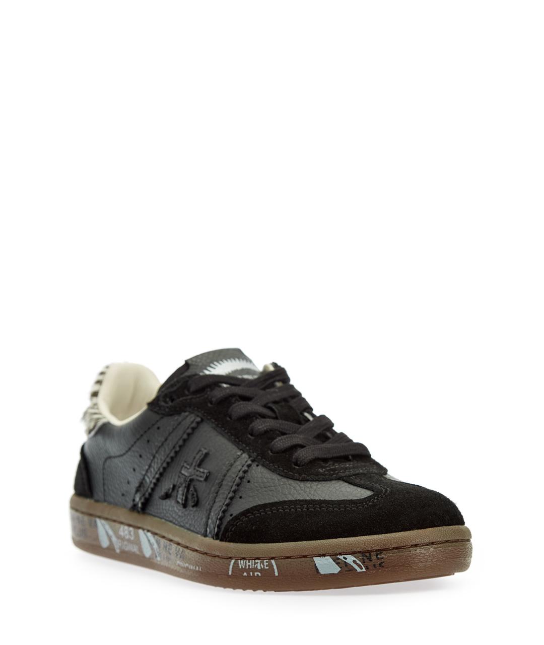 PREMIATA Черные кожаные кеды, фото 3