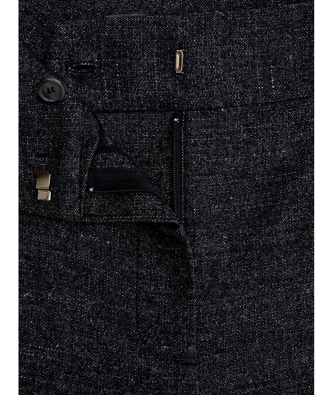 LORENA ANTONIAZZI Серые шерстяные прямые брюки, фото 7