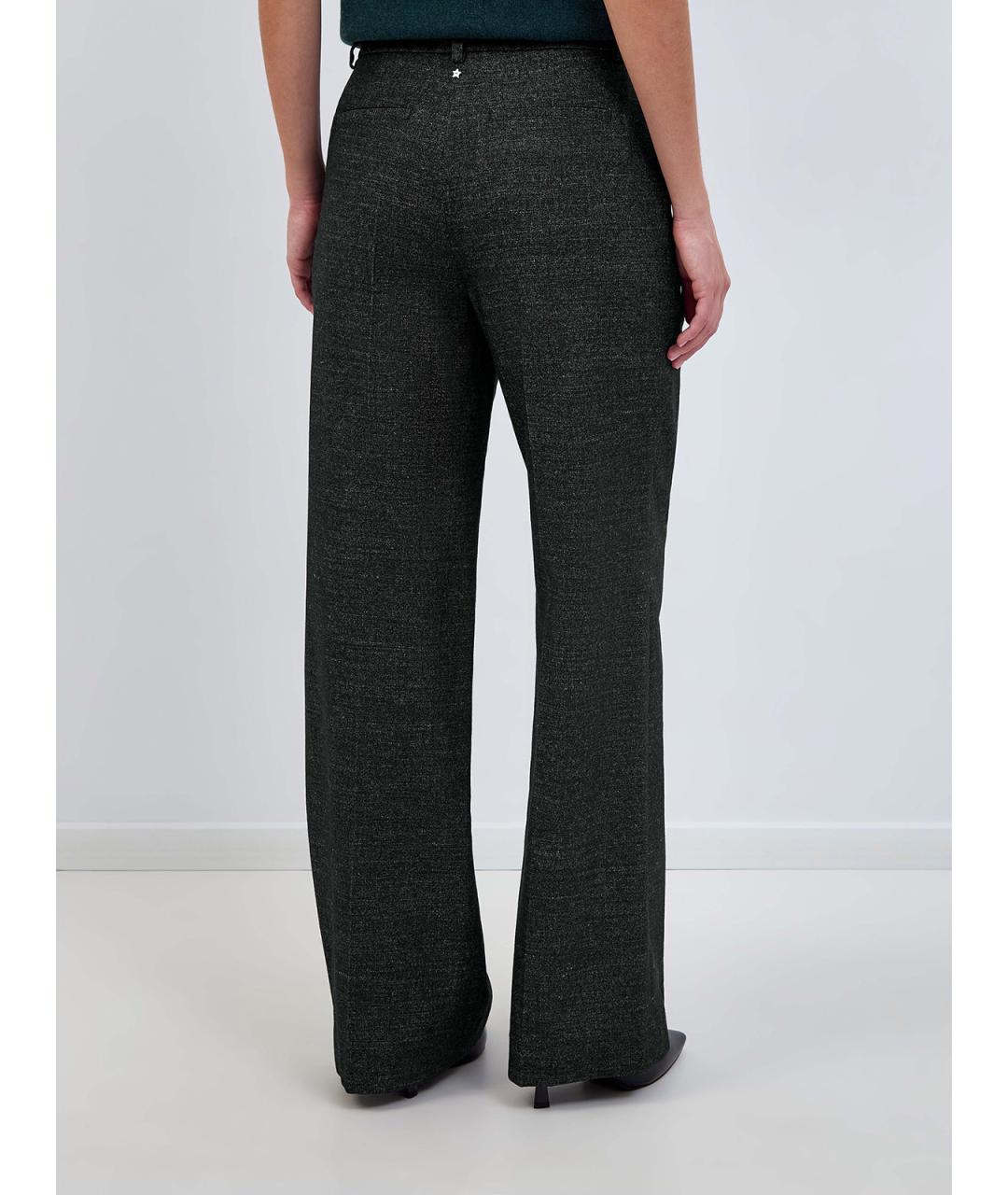 LORENA ANTONIAZZI Серые шерстяные прямые брюки, фото 4