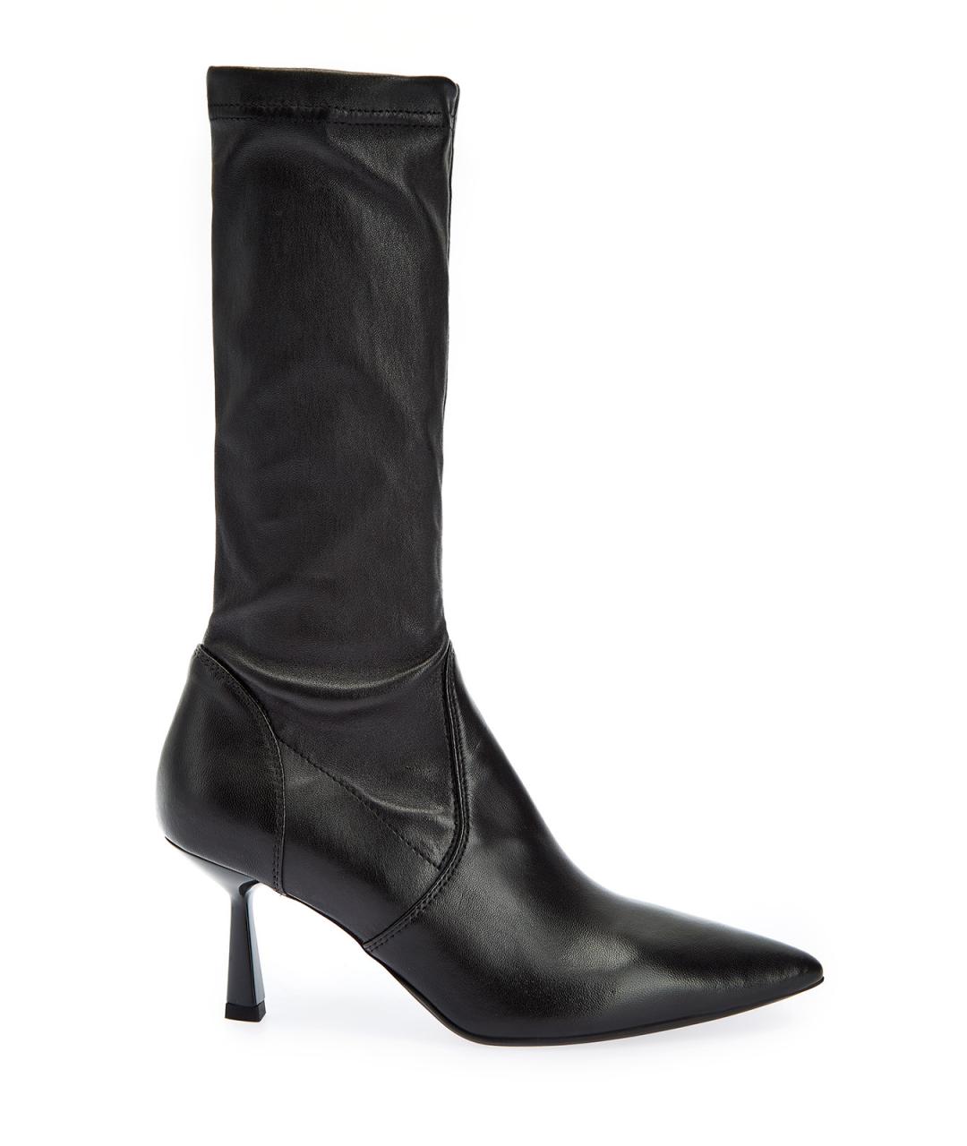 AGL Черные кожаные ботильоны, фото 1