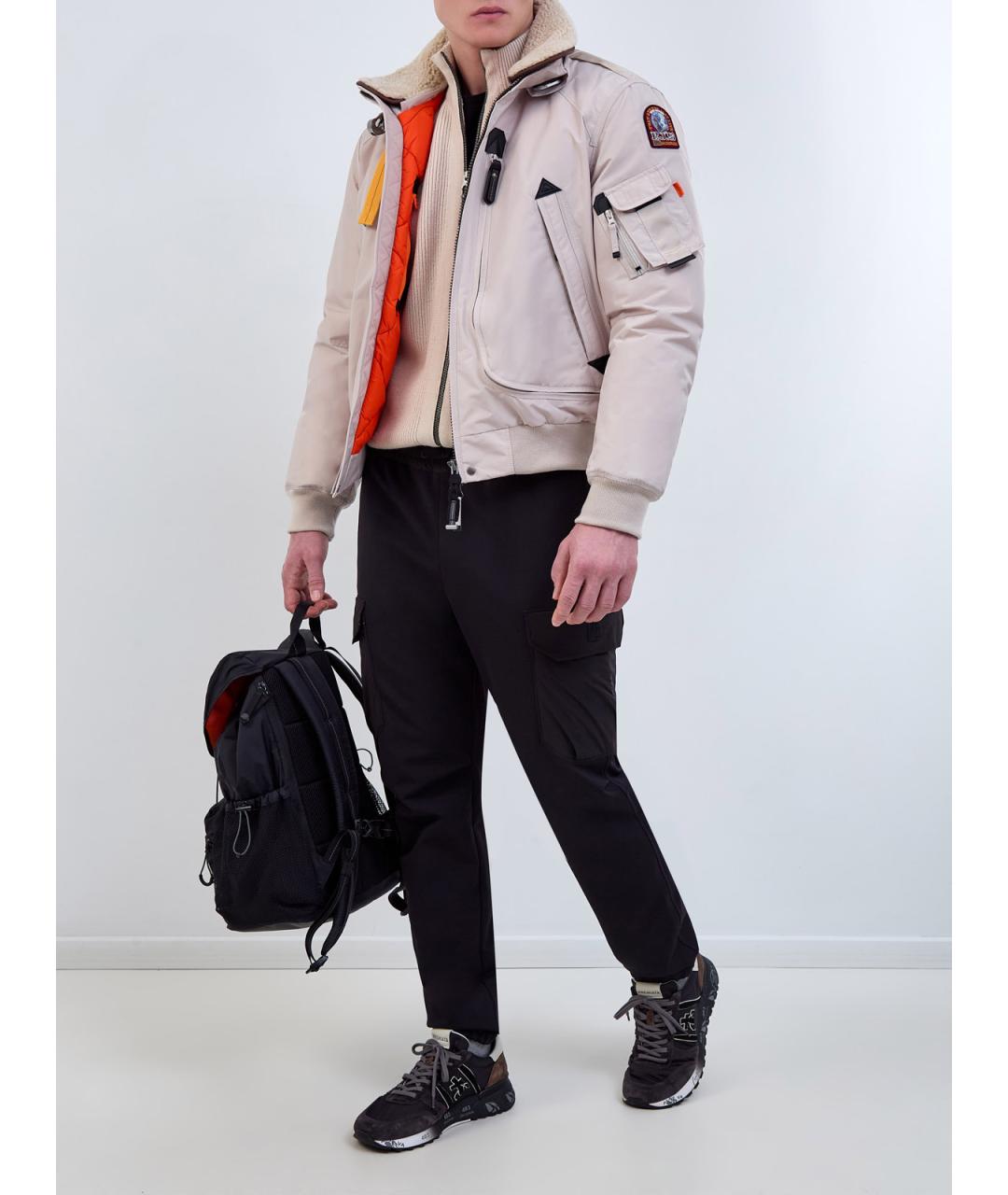 PARAJUMPERS Бежевый полиамидовый пуховик, фото 2