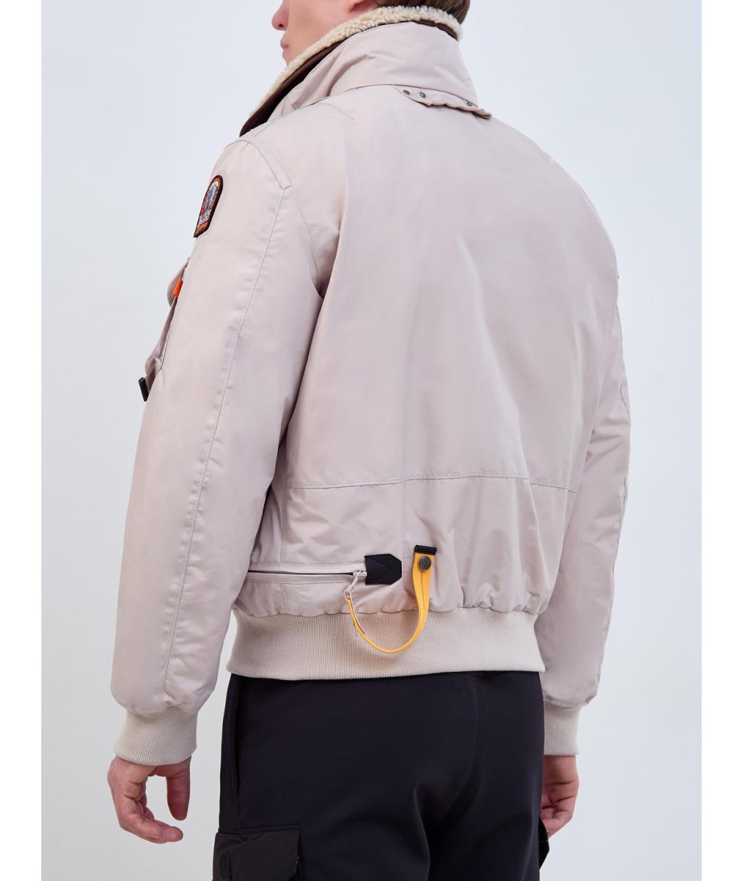 PARAJUMPERS Бежевый полиамидовый пуховик, фото 4