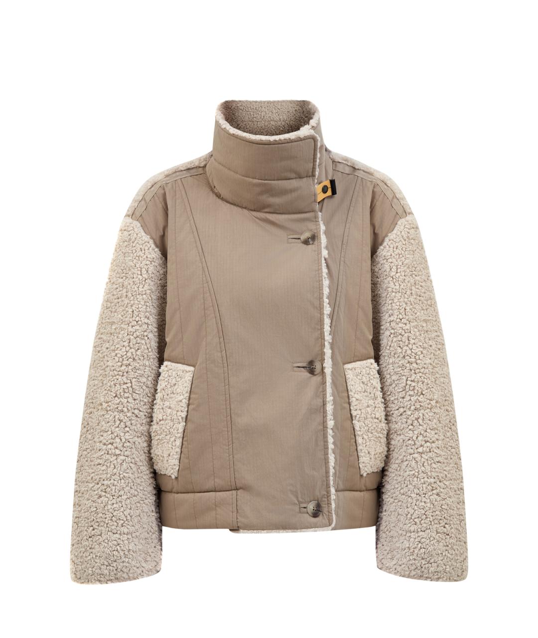 PARAJUMPERS Бежевый полиэстеровый пуховик, фото 1