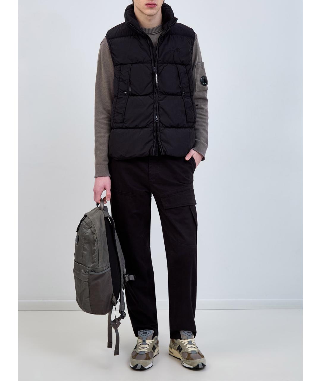 CP COMPANY Черные хлопковые повседневные брюки, фото 2