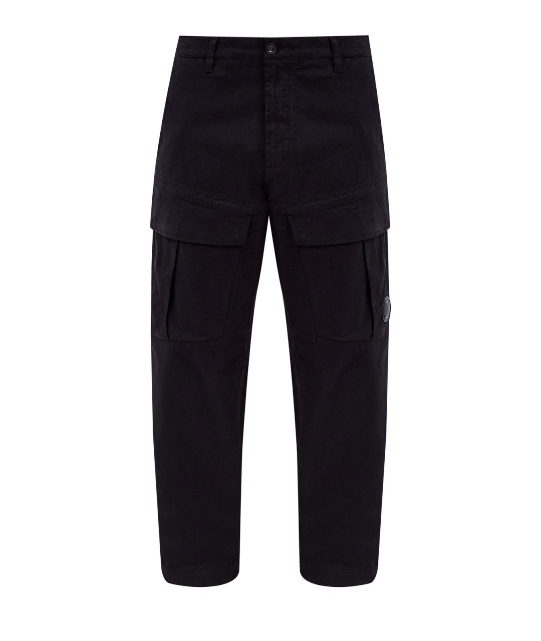 CP COMPANY Черные хлопковые повседневные брюки, фото 1