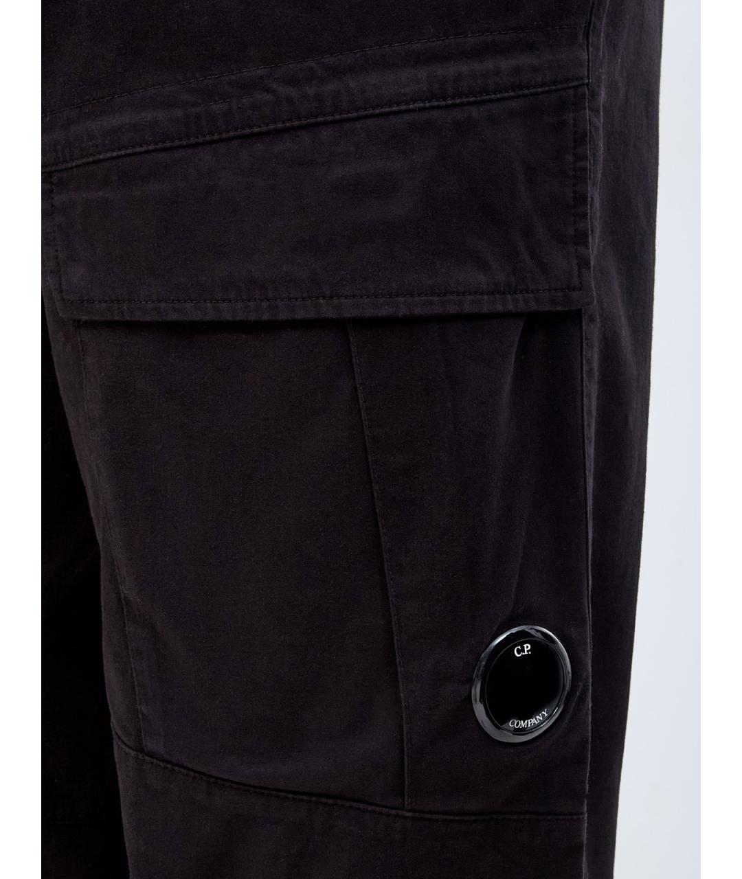 CP COMPANY Черные хлопковые повседневные брюки, фото 5