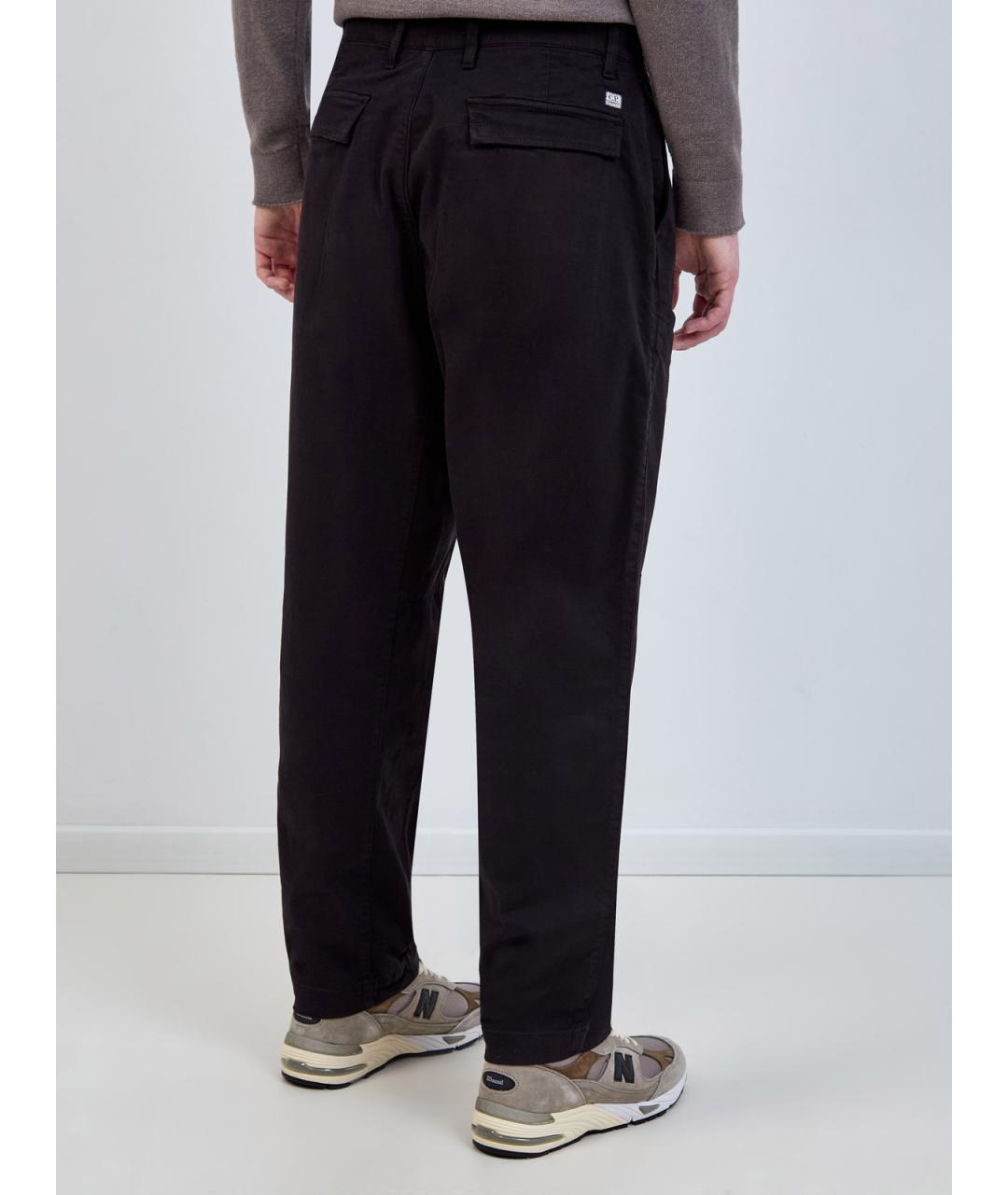 CP COMPANY Черные хлопковые повседневные брюки, фото 4