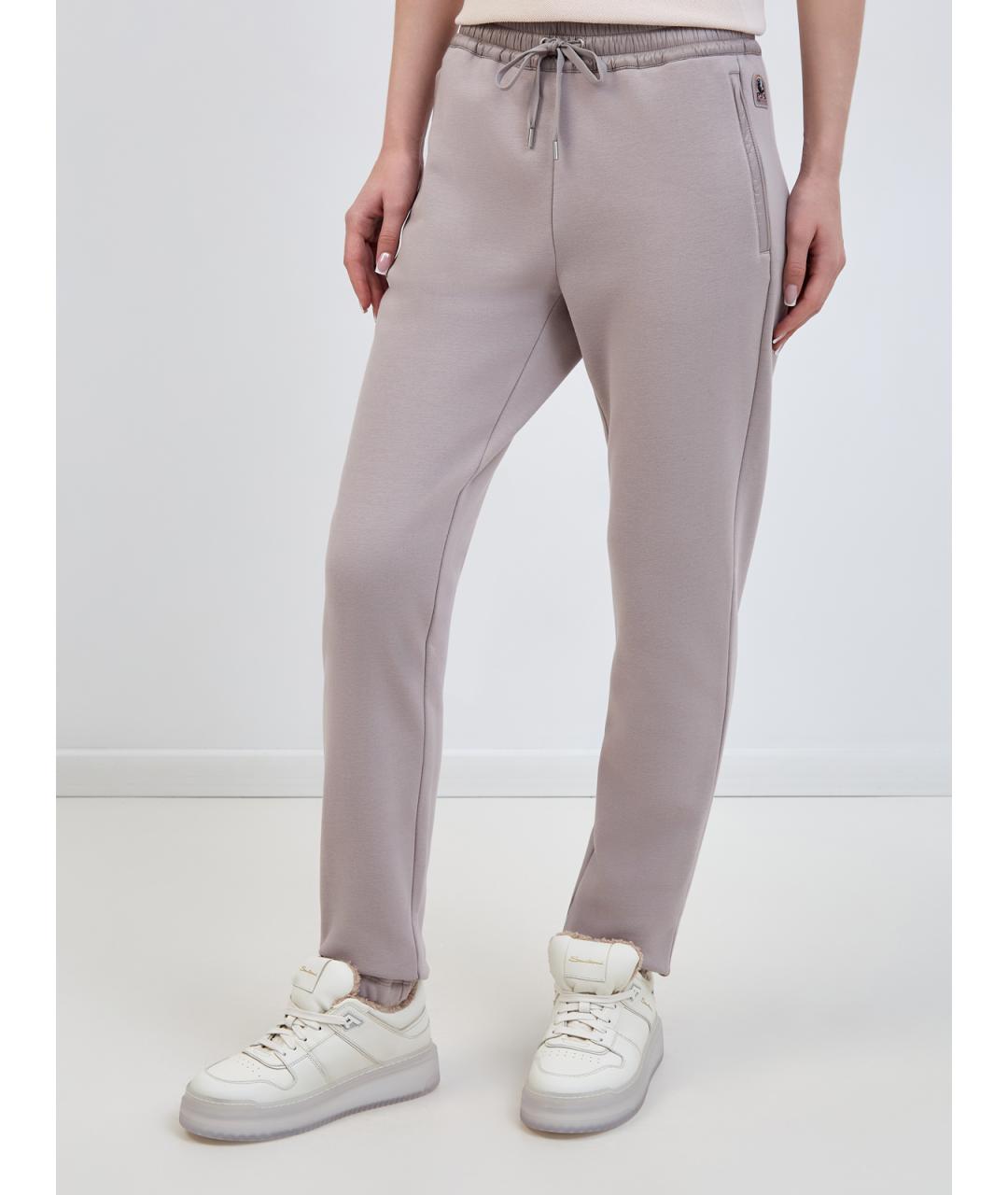 PARAJUMPERS Бежевые хлопковые спортивные брюки и шорты, фото 3