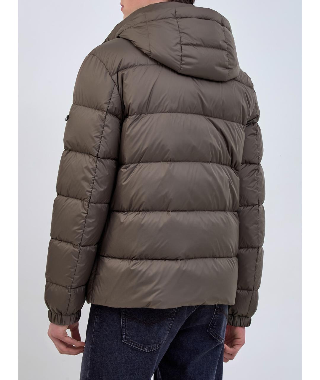 PESERICO Коричневый полиэстеровый пуховик, фото 4