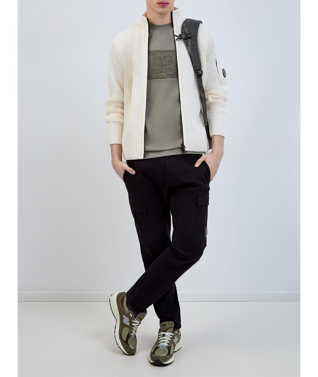 CP COMPANY Черные хлопковые повседневные брюки, фото 2