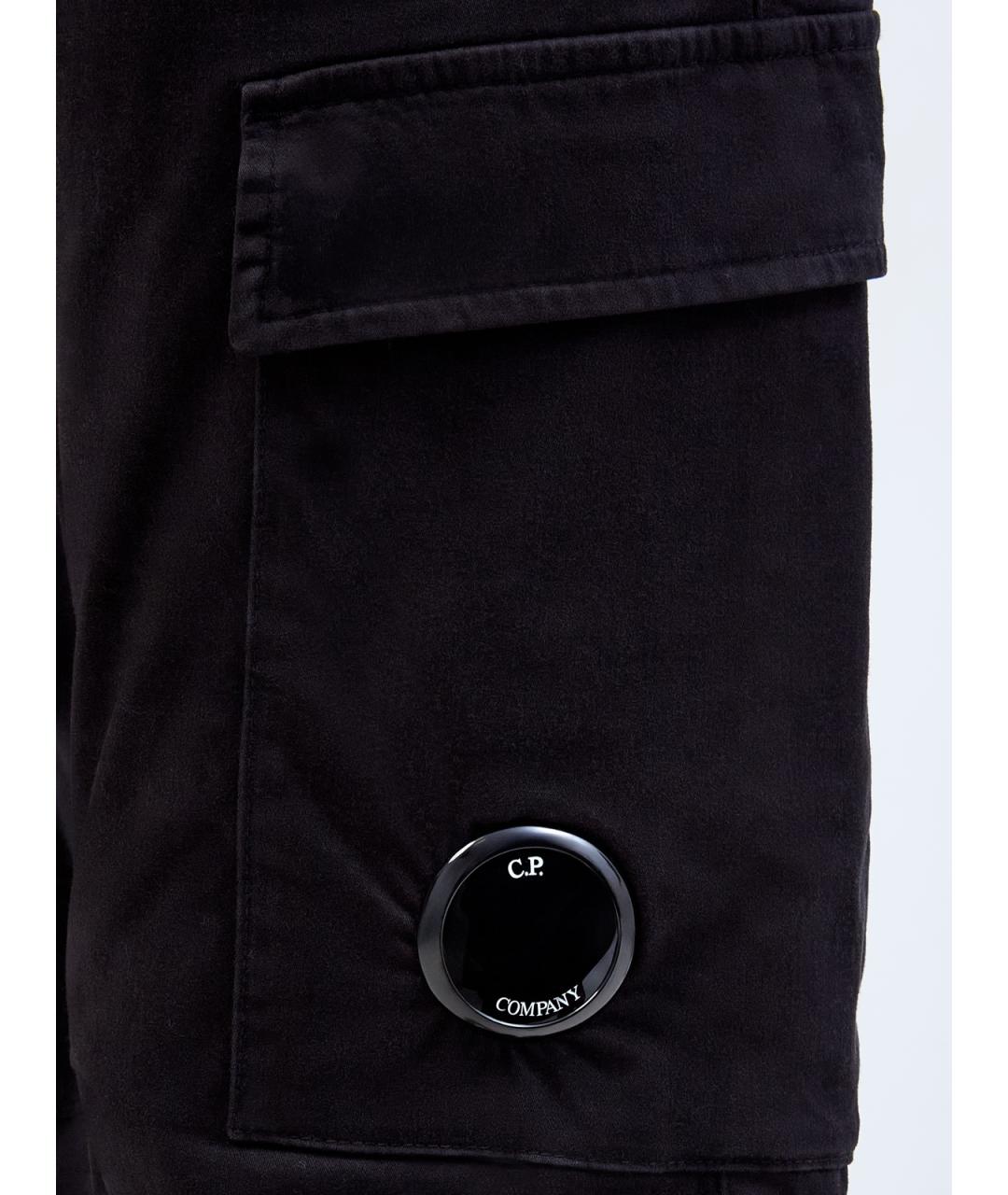 CP COMPANY Черные хлопковые повседневные брюки, фото 5