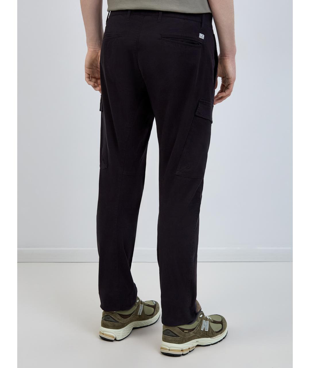 CP COMPANY Черные хлопковые повседневные брюки, фото 4