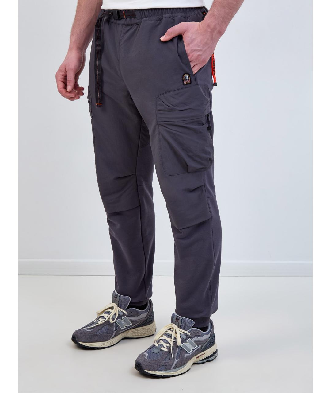 PARAJUMPERS Серые хлопковые повседневные брюки, фото 3