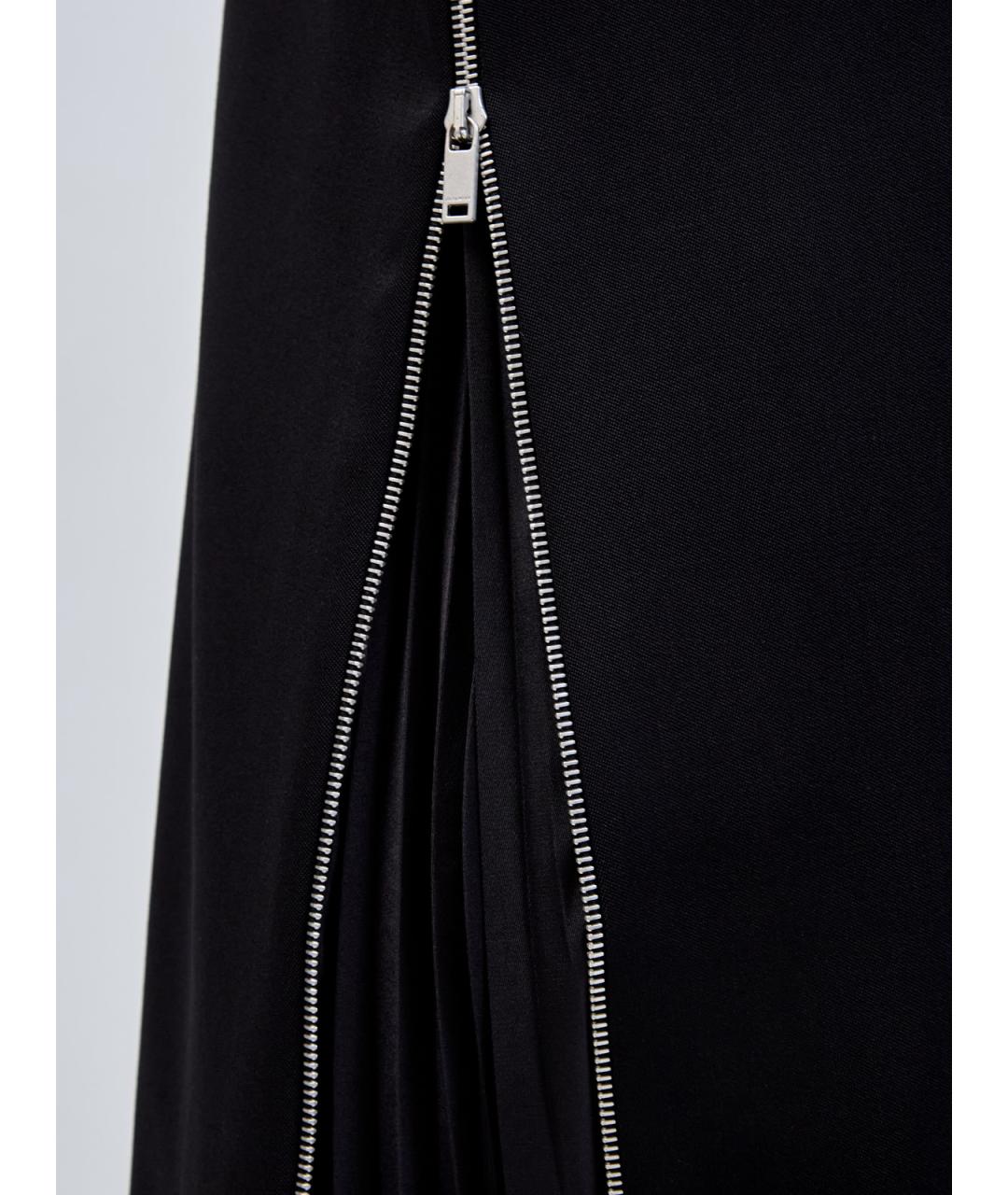 JIL SANDER Черное шерстяное повседневное платье, фото 5