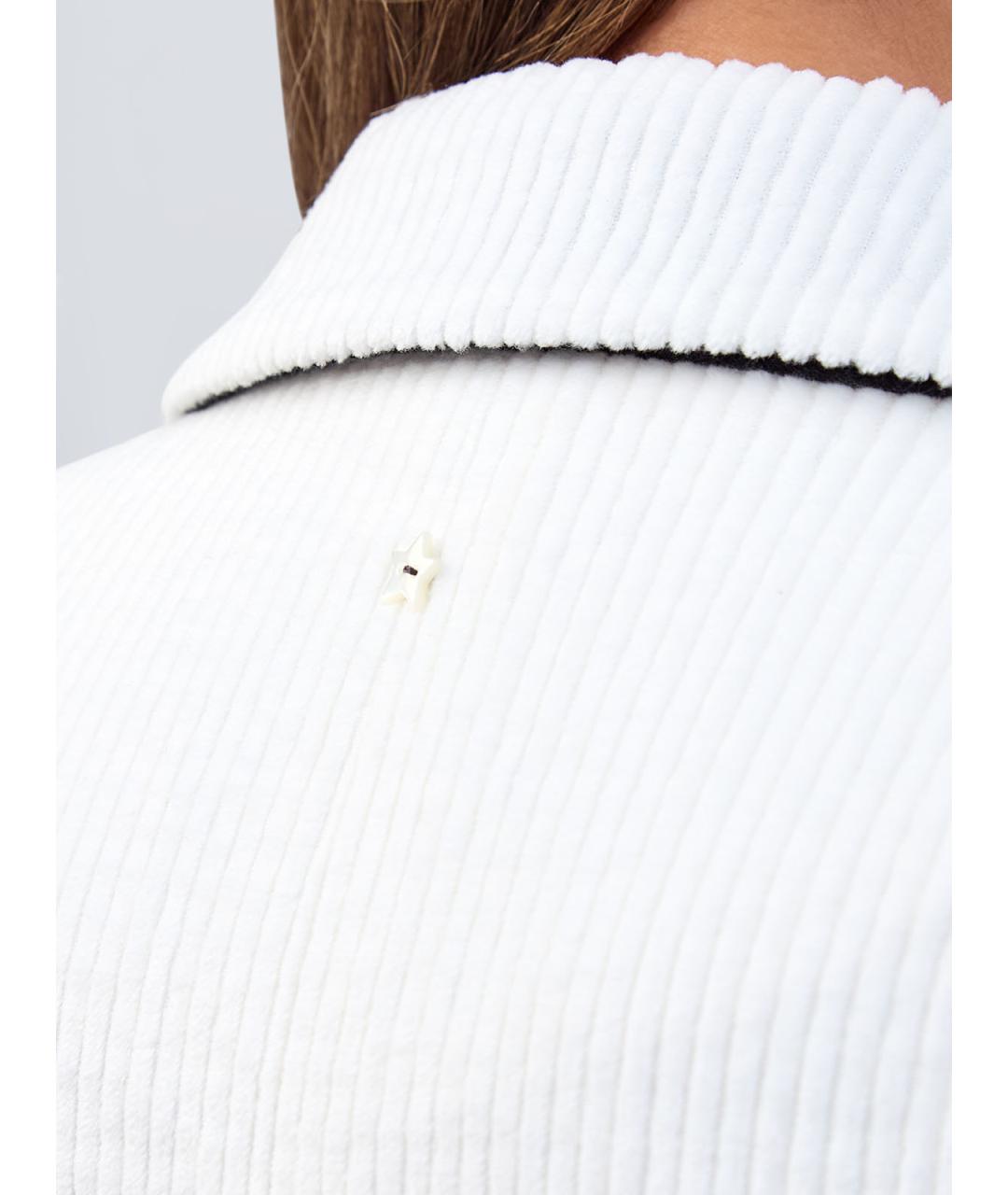 LORENA ANTONIAZZI Белый хлопковый жакет/пиджак, фото 5