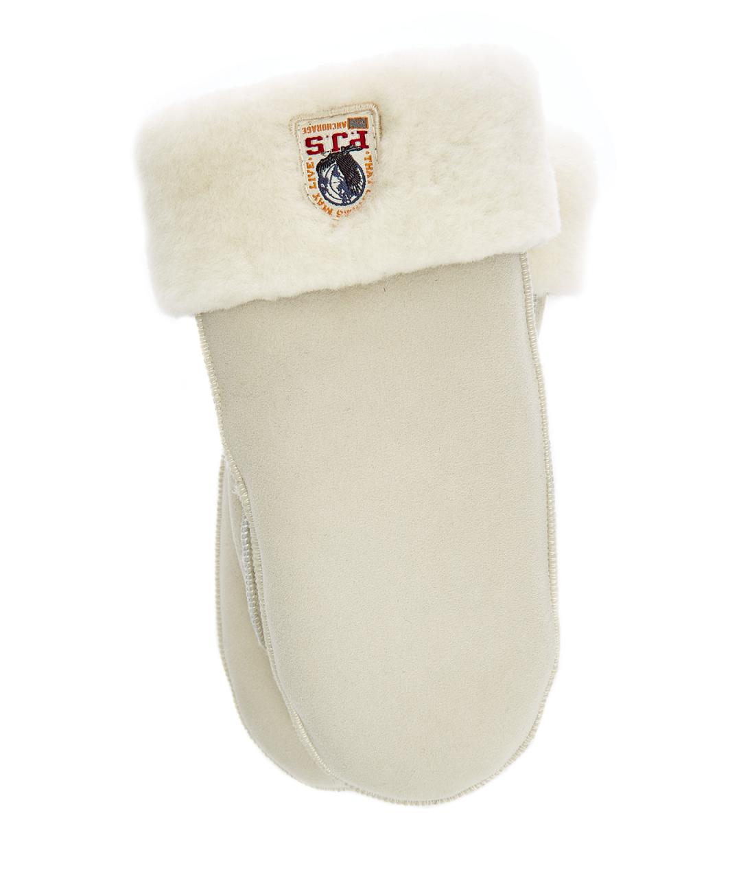 PARAJUMPERS Бежевые шерстяные варежки, фото 1