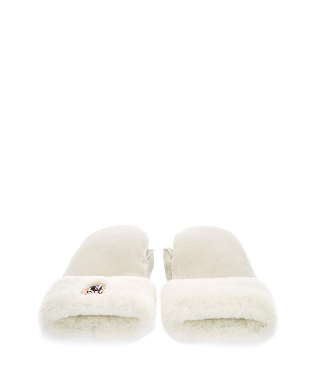 PARAJUMPERS Бежевые шерстяные варежки, фото 3