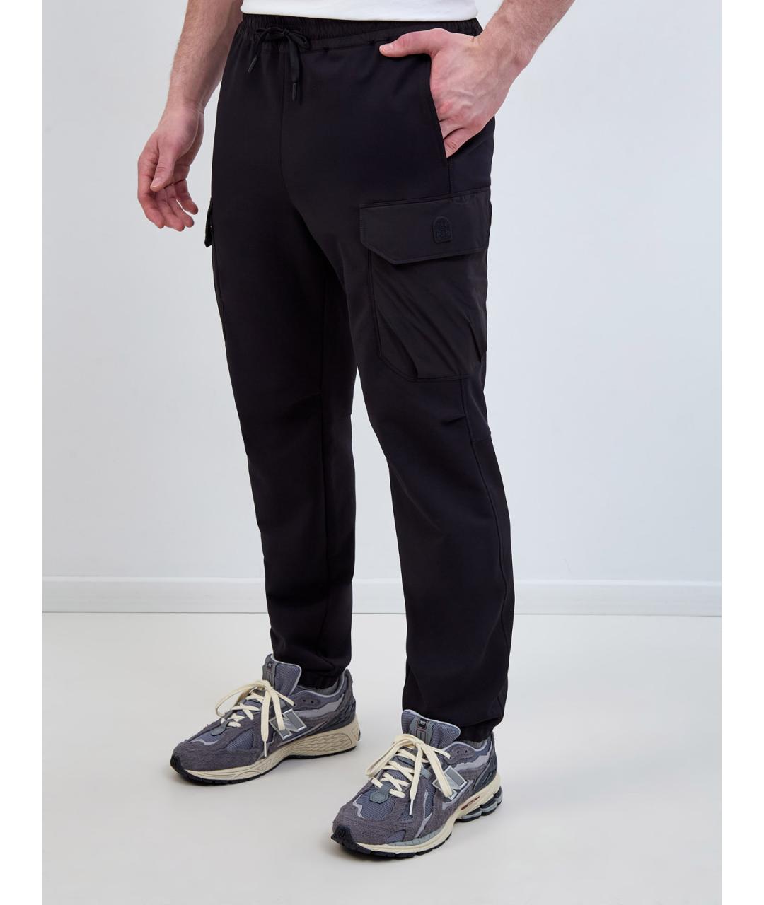 PARAJUMPERS Черные полиэстеровые повседневные брюки, фото 3