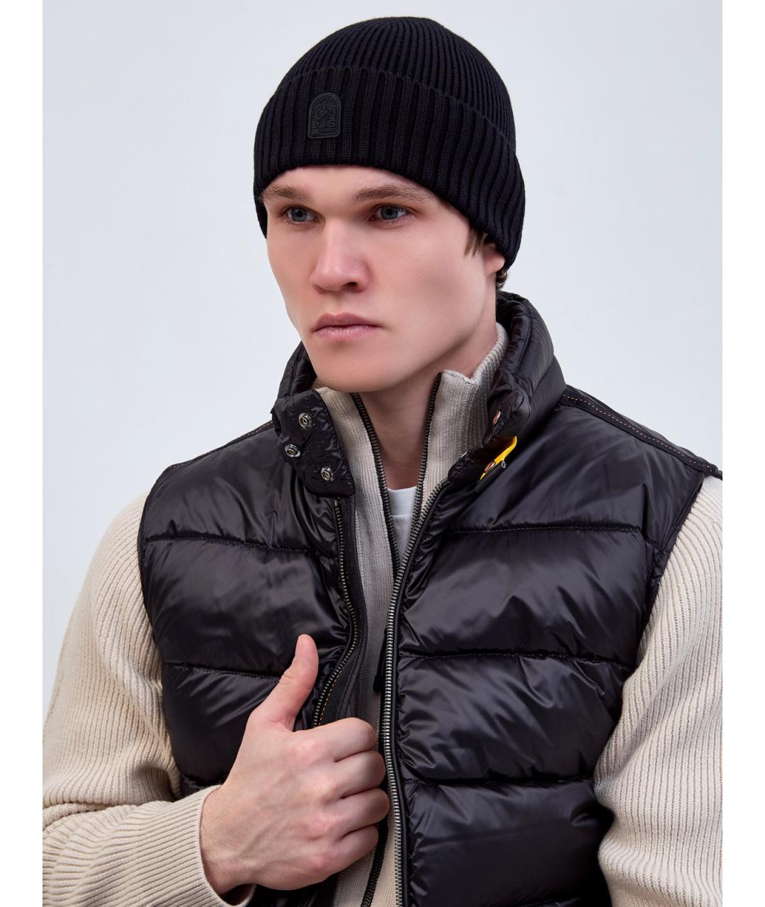 PARAJUMPERS Черная шерстяная шапка, фото 2