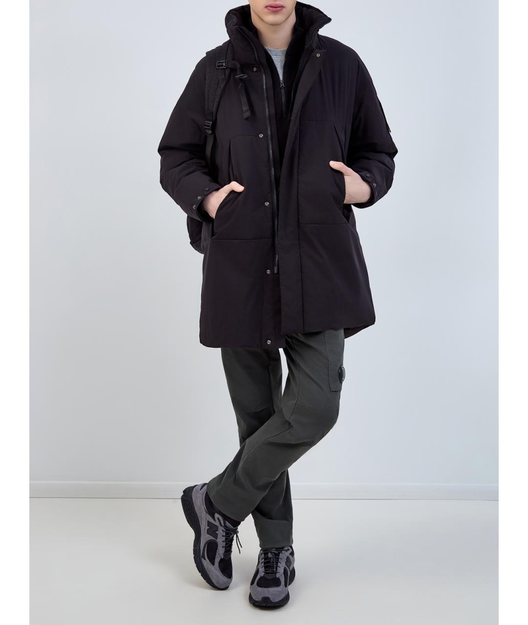 CP COMPANY Черная полиэстеровая куртка, фото 2
