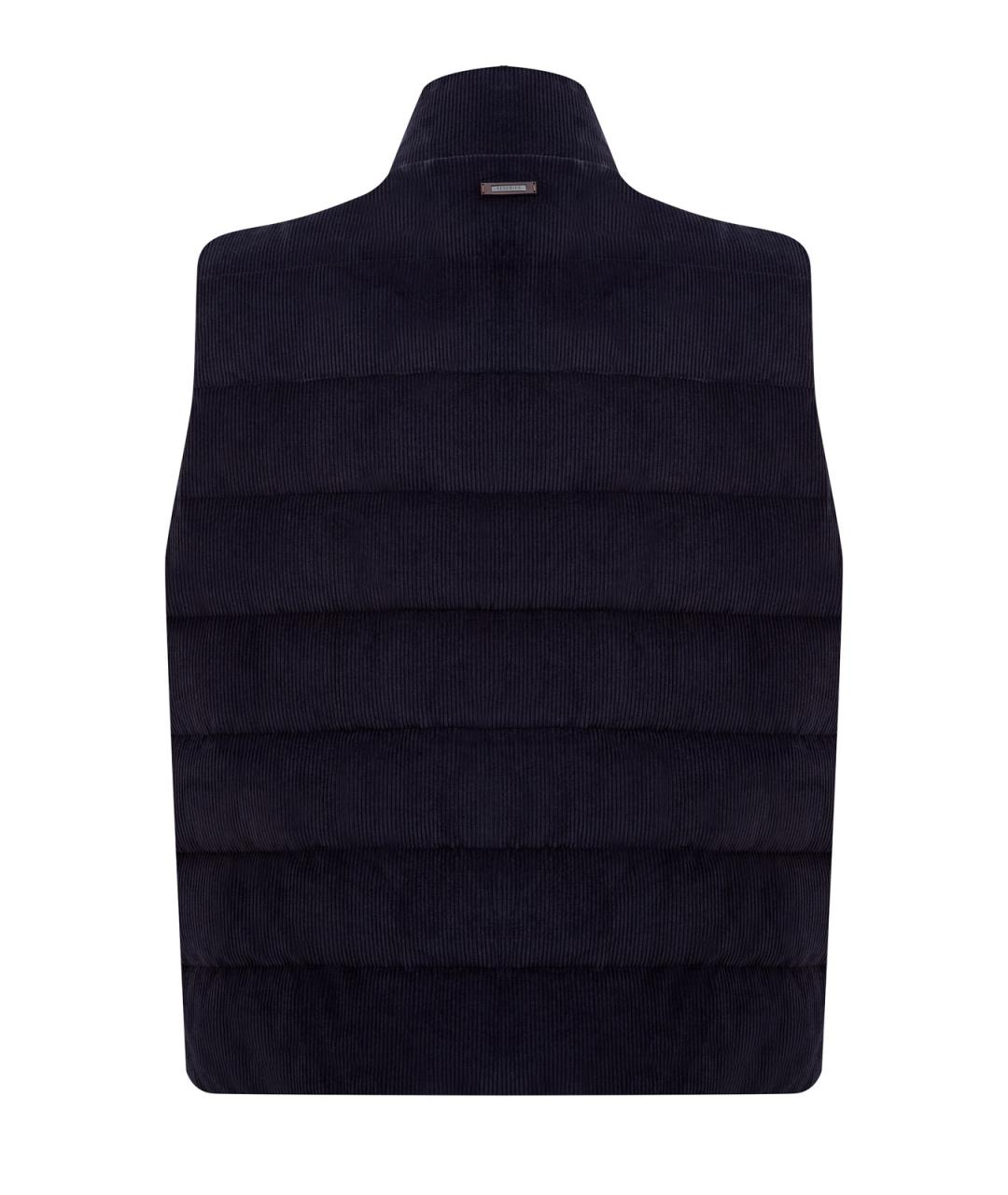 PESERICO Синий хлопковый жилет, фото 2
