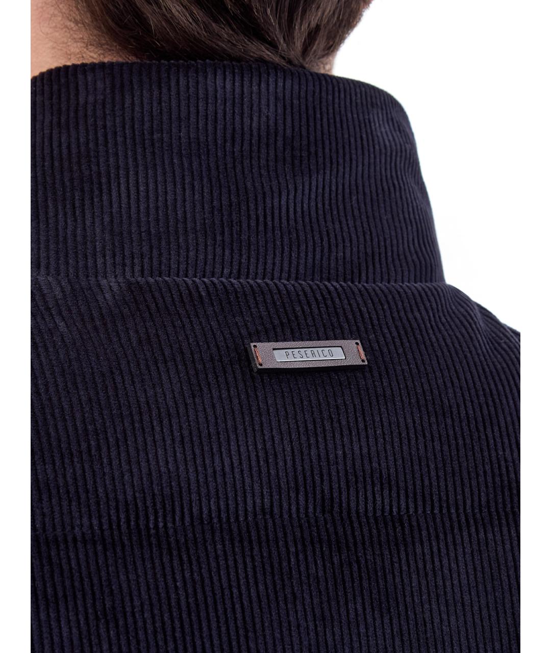 PESERICO Синий хлопковый жилет, фото 3