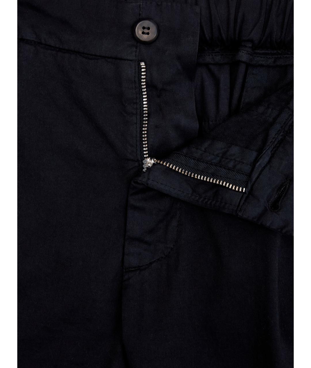 ELEVENTY Черные хлопковые повседневные брюки, фото 6