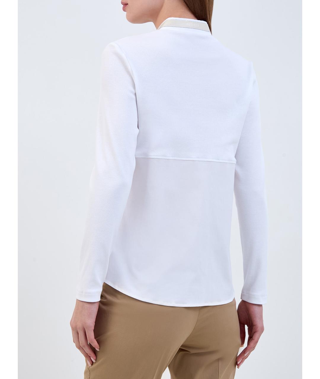 PESERICO Белая хлопковая рубашка, фото 4