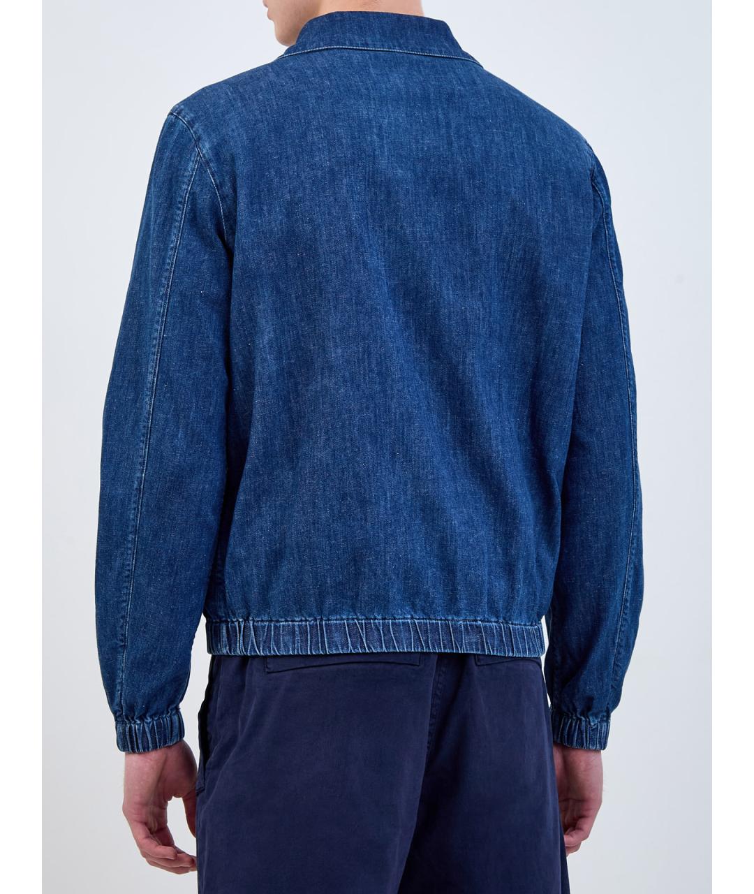 ELEVENTY Синяя хлопковая куртка, фото 4