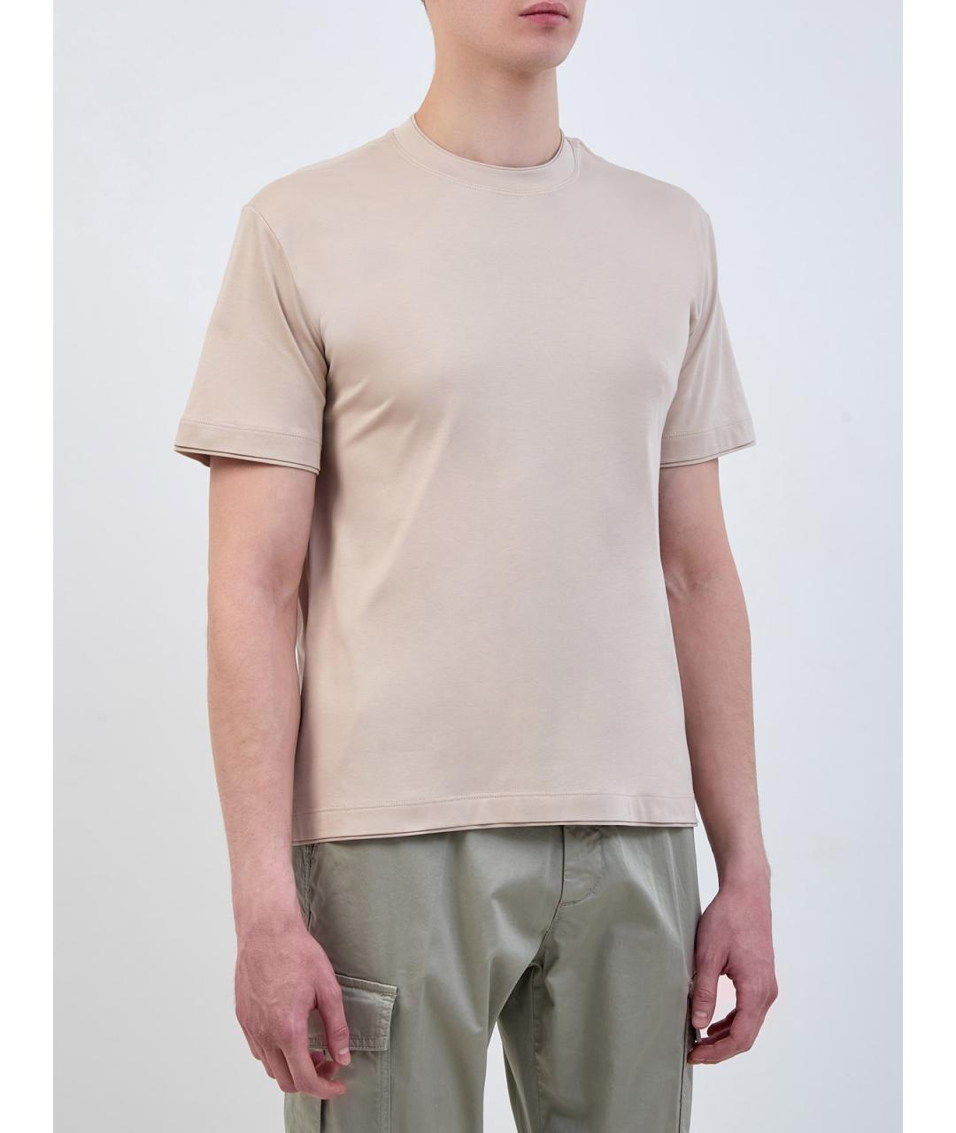 ELEVENTY Бежевая футболка, фото 3