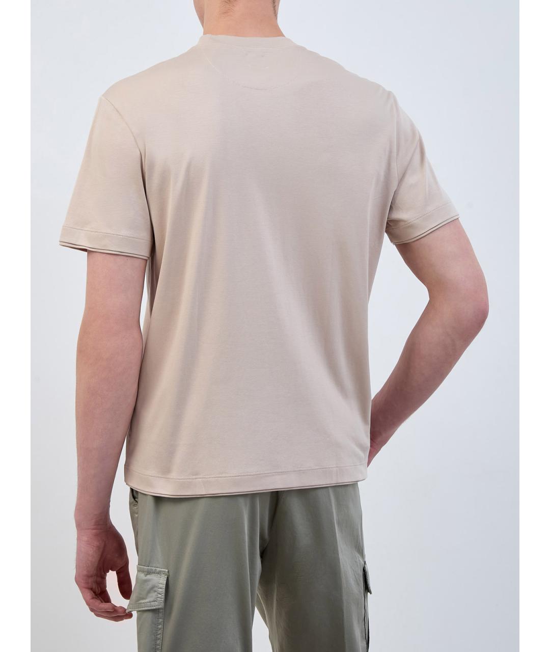 ELEVENTY Бежевая футболка, фото 4
