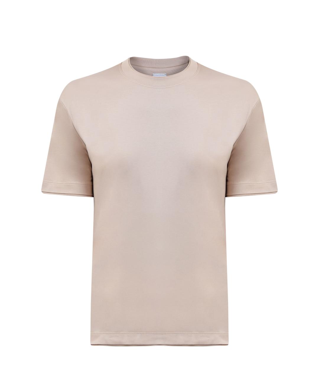 ELEVENTY Бежевая футболка, фото 6