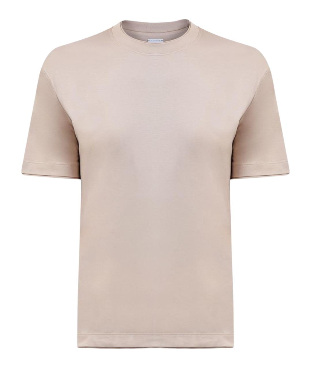 ELEVENTY Бежевая футболка, фото 1