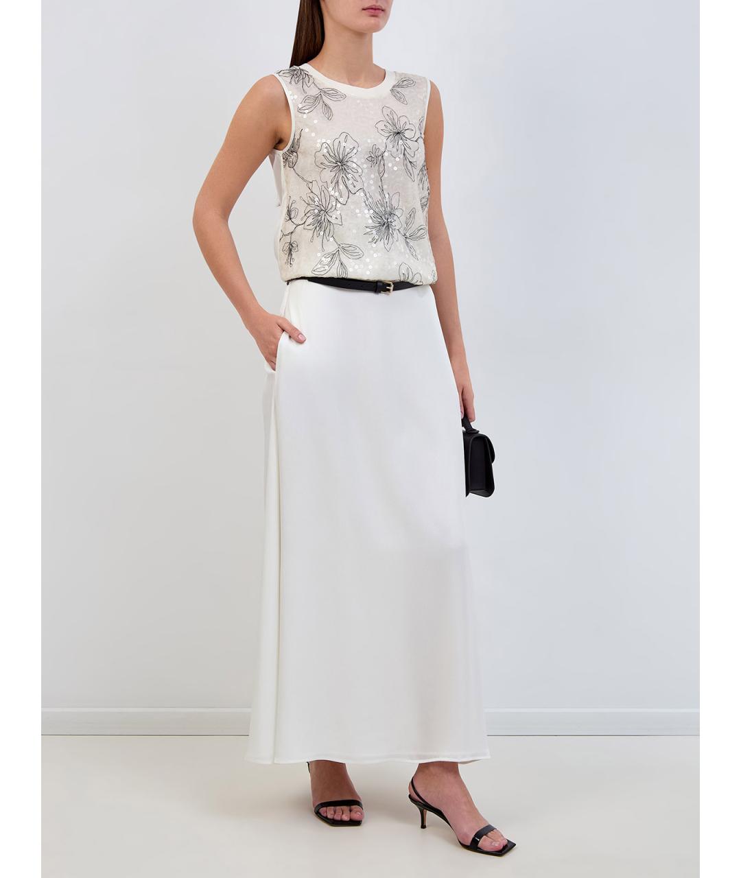 LORENA ANTONIAZZI Бежевая полиэстеровая блузы, фото 2