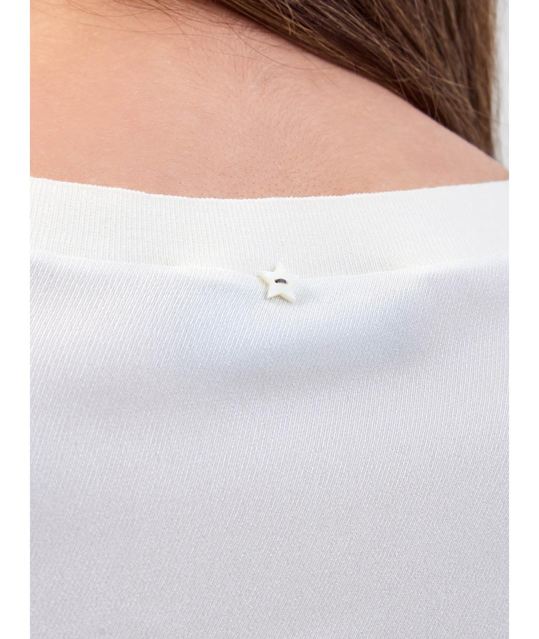 LORENA ANTONIAZZI Бежевая полиэстеровая блузы, фото 6