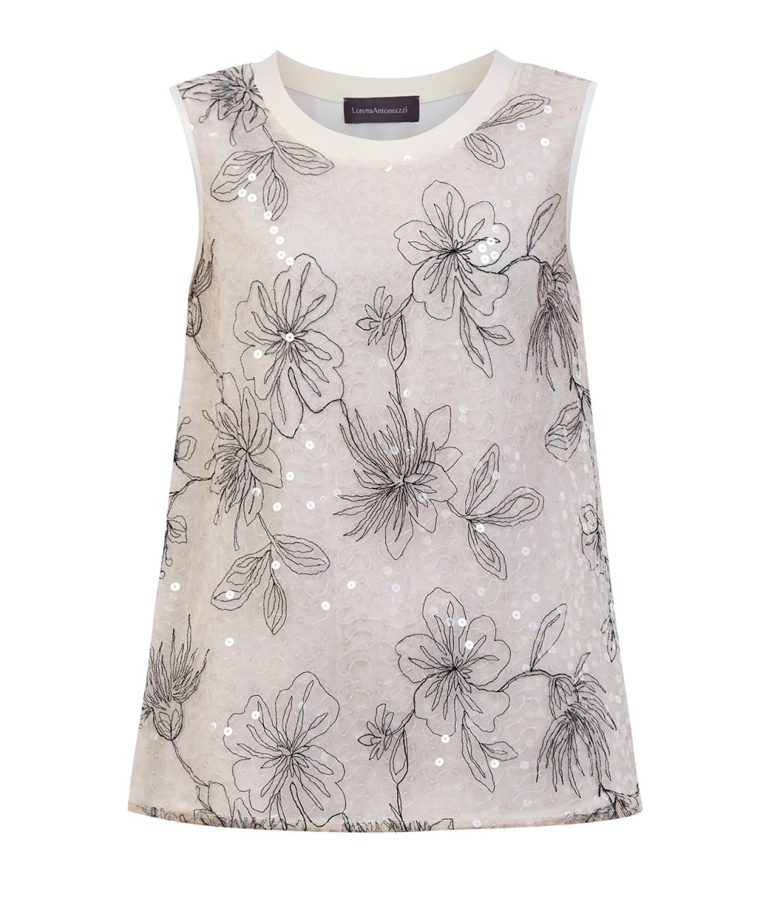 LORENA ANTONIAZZI Бежевая полиэстеровая блузы, фото 1