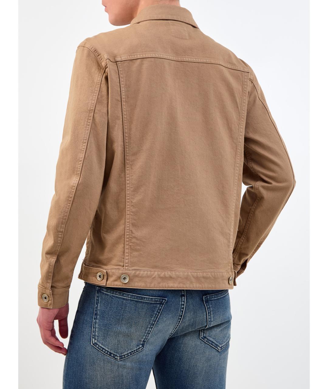 ELEVENTY Коричневая хлопковая куртка, фото 4