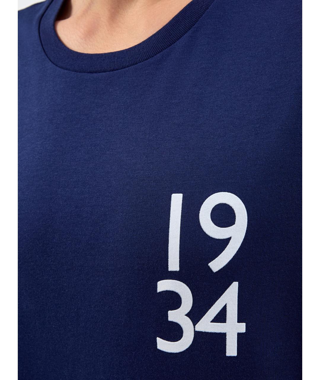 CANALI Синяя хлопковая футболка, фото 5