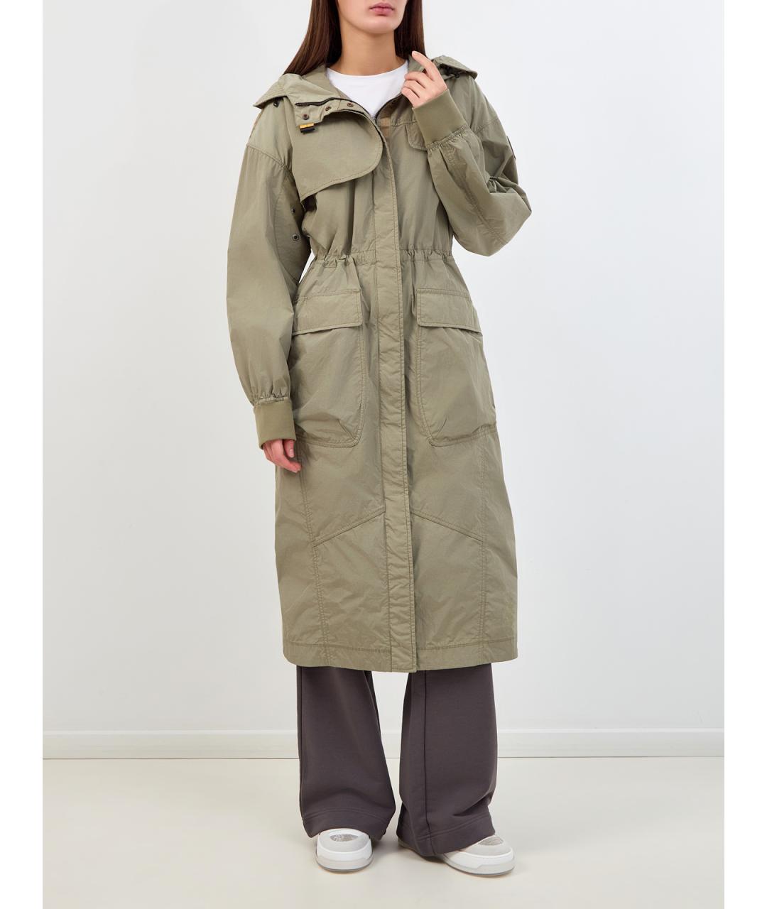 PARAJUMPERS Хаки полиамидовый тренч/плащ, фото 2