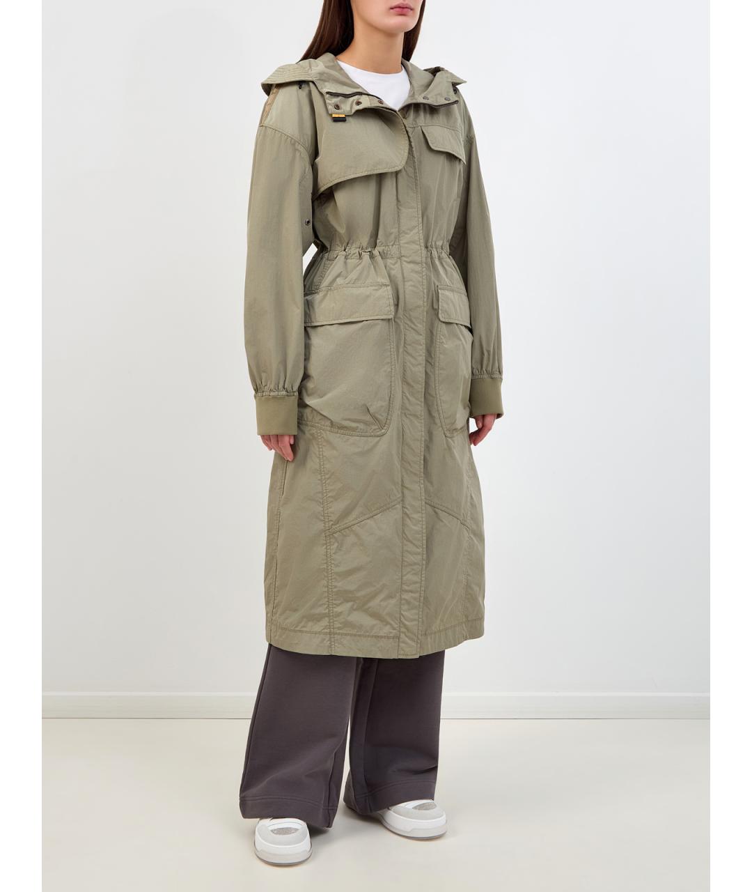 PARAJUMPERS Хаки полиамидовый тренч/плащ, фото 3