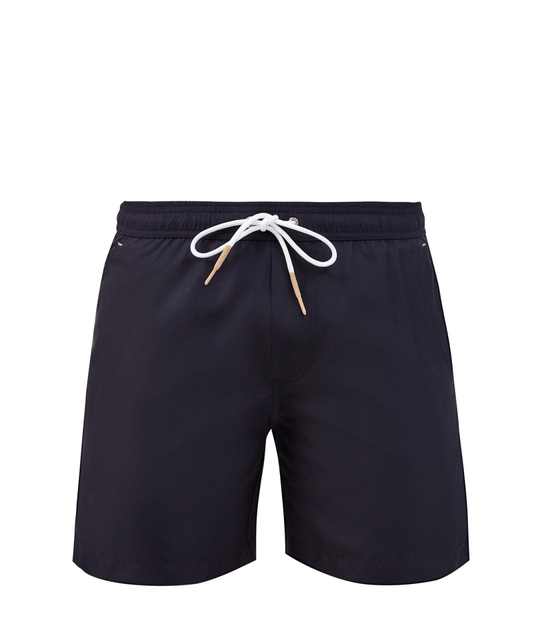 ELEVENTY Синие полиэстеровые шорты, фото 1