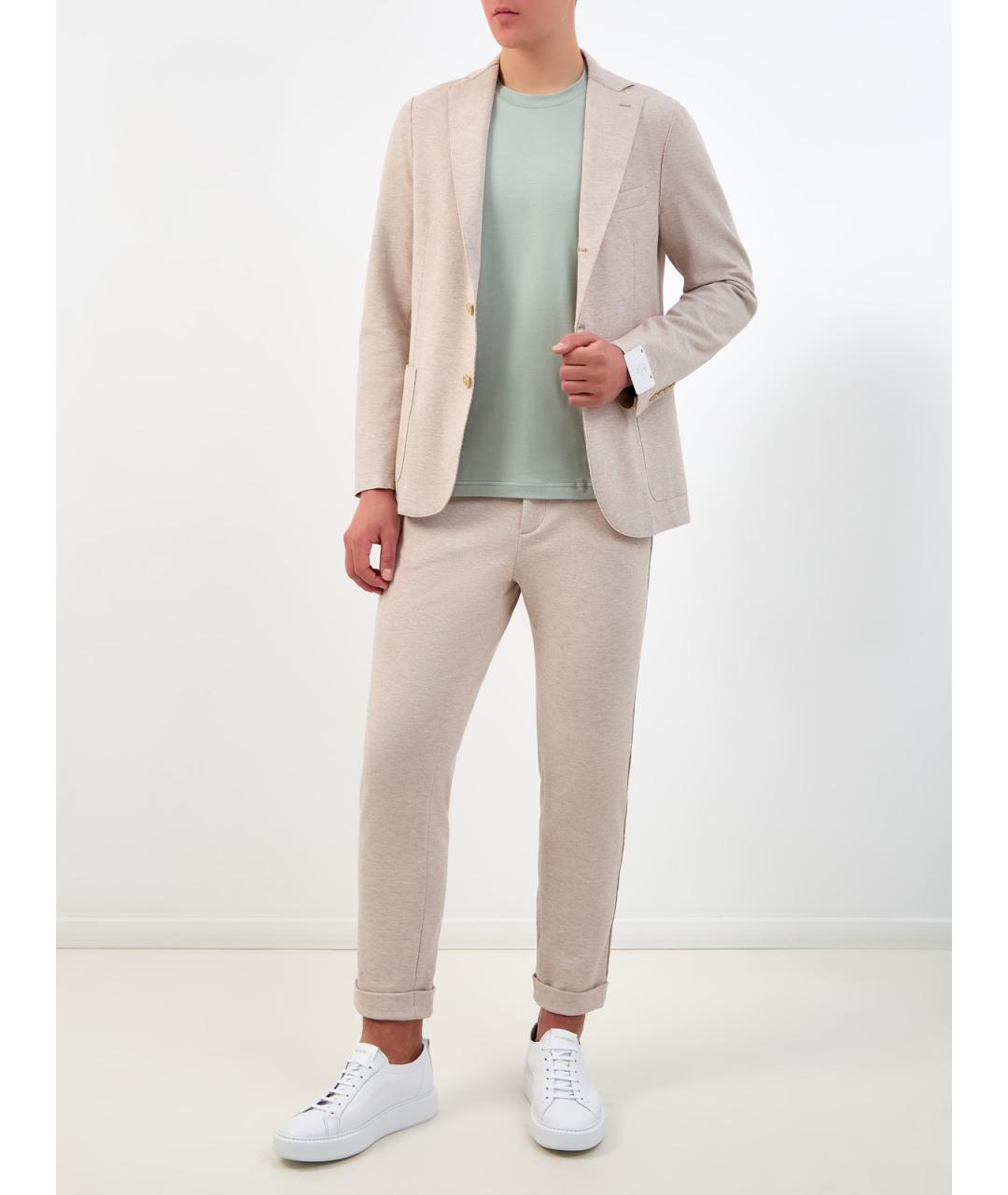 ELEVENTY Зеленая хлопковая футболка, фото 2