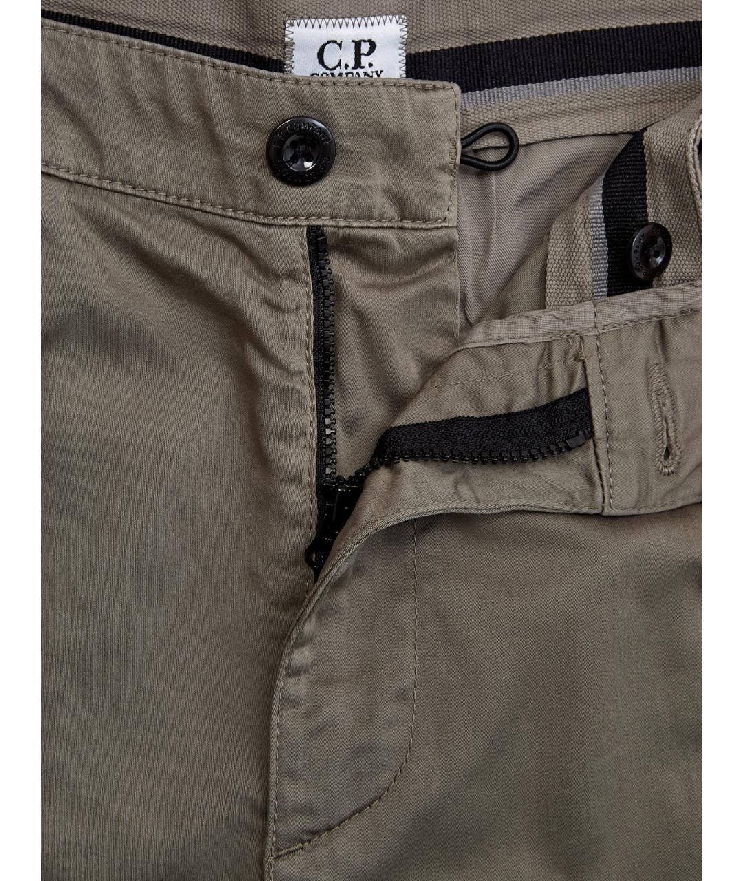 CP COMPANY Зеленые хлопковые повседневные брюки, фото 6