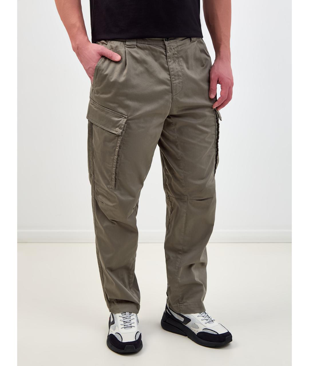 CP COMPANY Зеленые хлопковые повседневные брюки, фото 3