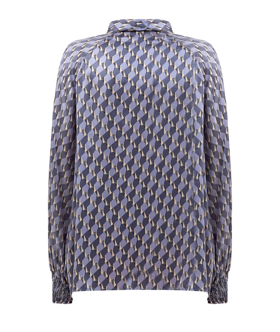 ELEVENTY Фиолетовая шелковая блузы, фото 2