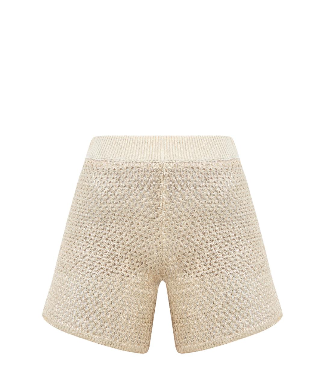 PESERICO Бежевые льняные шорты, фото 1